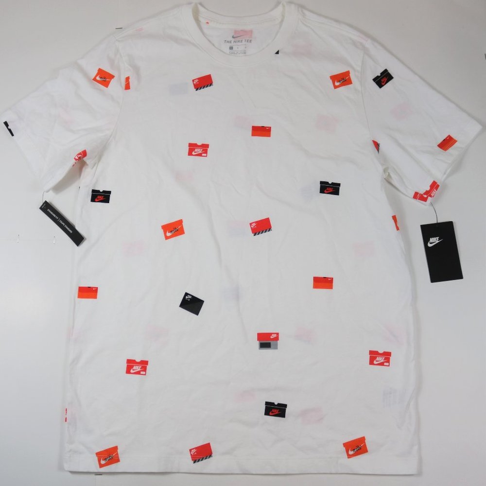 Nike Footwear Pack SS Tee White Shoe Box Shirt New